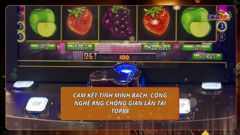 Cam kết tính minh bạch: Công nghệ RNG chống gian lận tại Top88