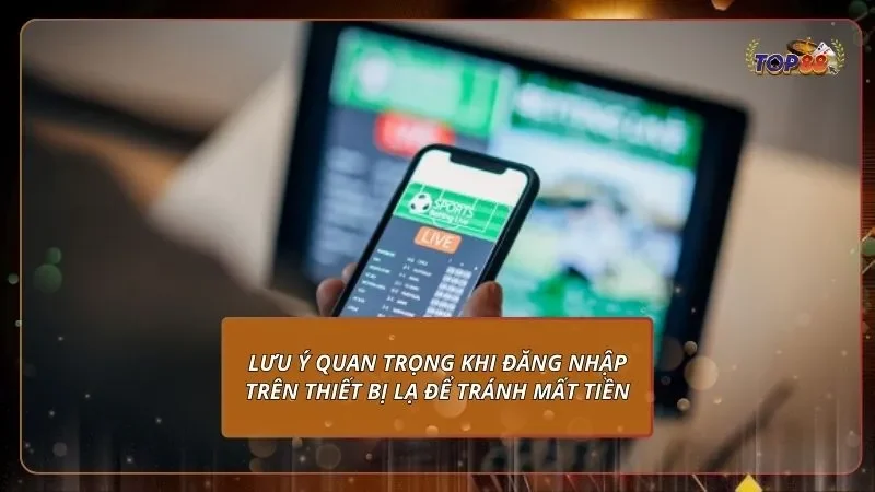 Lưu ý quan trọng khi đăng nhập trên thiết bị lạ để tránh mất tiền